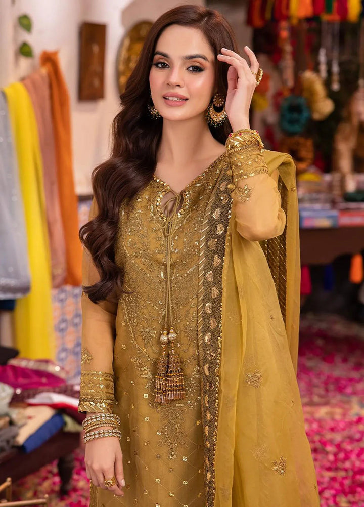 Pyaar Diyan Gallan By Asim Jofa Embroidered Organza Suit Unstitched 3 Piece AJEM-22 - Festive Collection