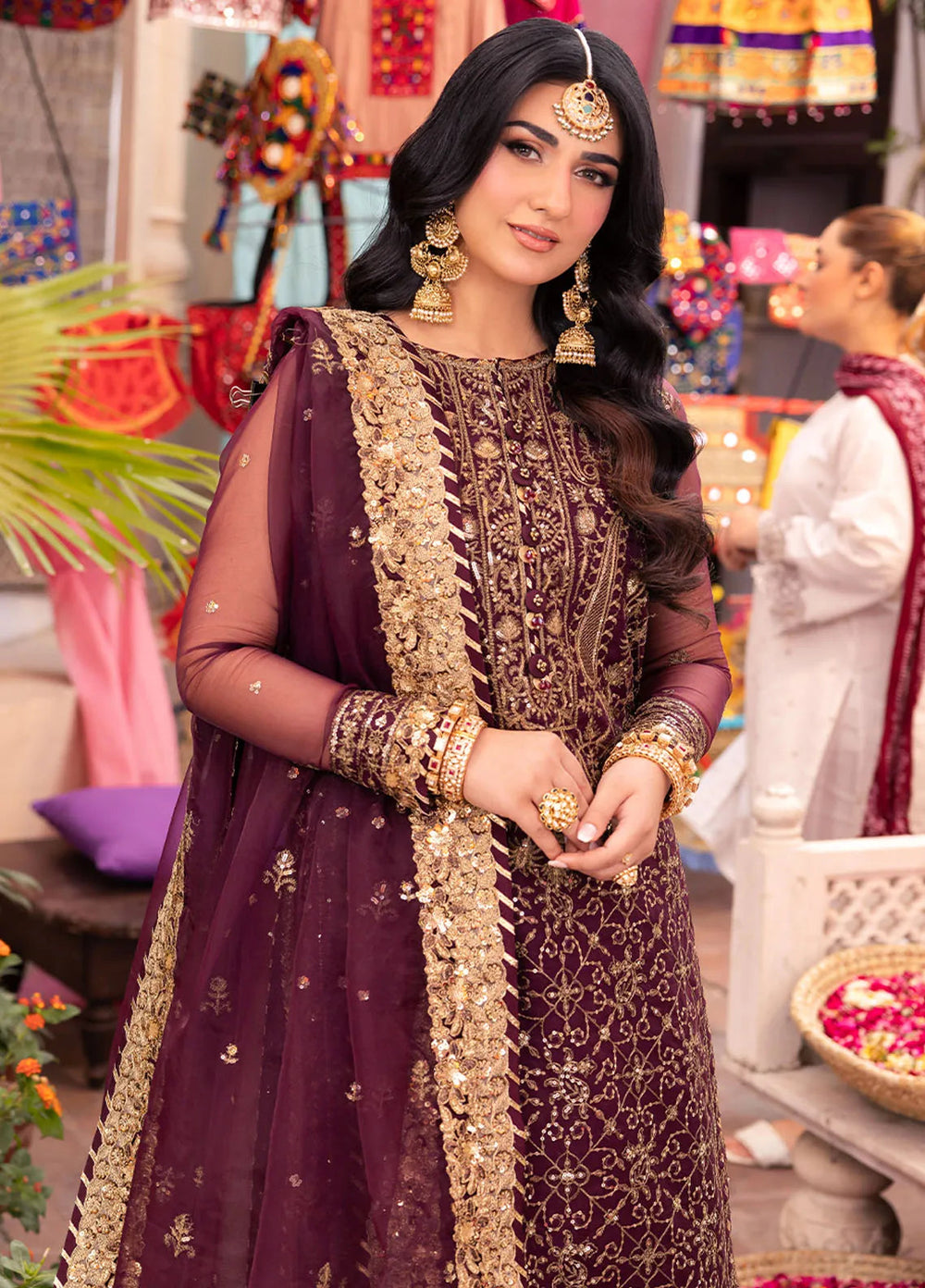 Pyaar Diyan Gallan By Asim Jofa Embroidered Organza Suit Unstitched 3 Piece AJEM-24 - Festive Collection