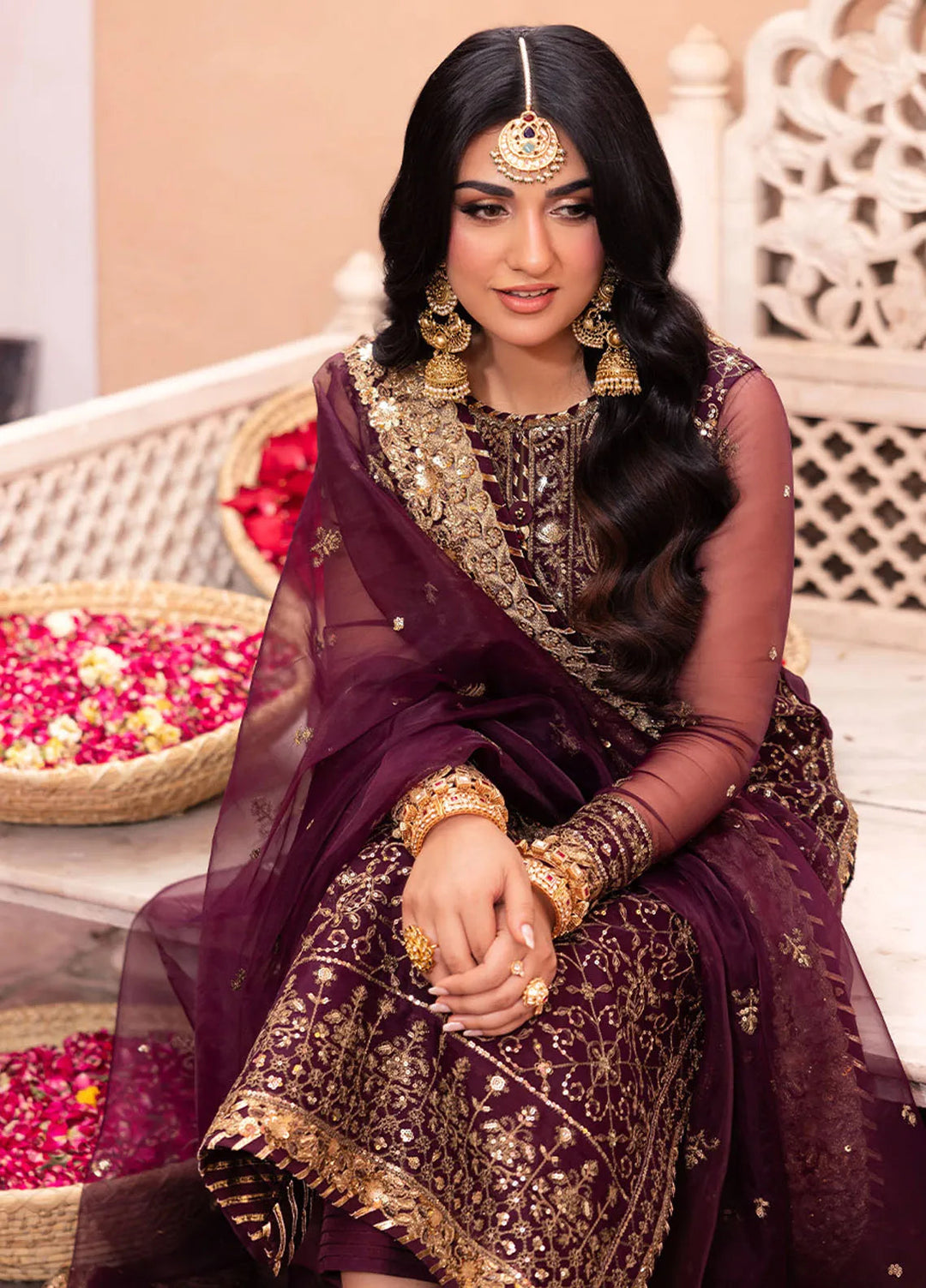Pyaar Diyan Gallan By Asim Jofa Embroidered Organza Suit Unstitched 3 Piece AJEM-24 - Festive Collection