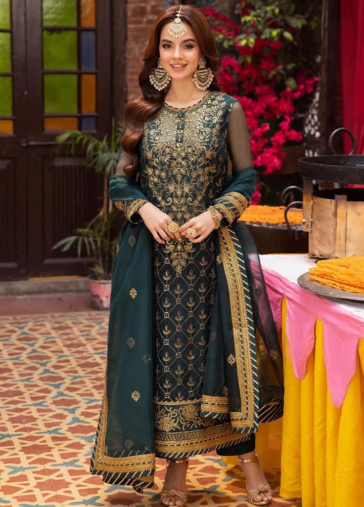 Pyaar Diyan Gallan By Asim Jofa Embroidered Organza Suit Unstitched 3 Piece AJEM-25 - Festive Collection
