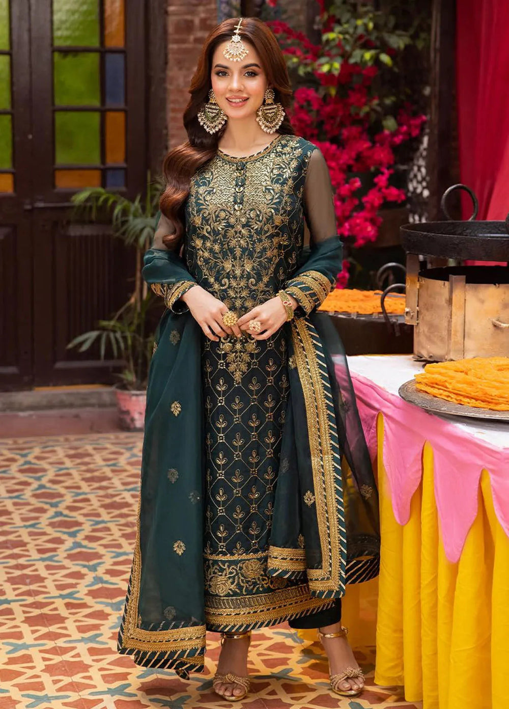 Pyaar Diyan Gallan By Asim Jofa Embroidered Organza Suit Unstitched 3 Piece AJEM-25 - Festive Collection