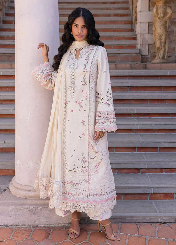 Q Line by Qalamkar Embroidered Lawn Suits Unstitched 3 Piece QLM25QL QM-02 Cheri - Summer Collection