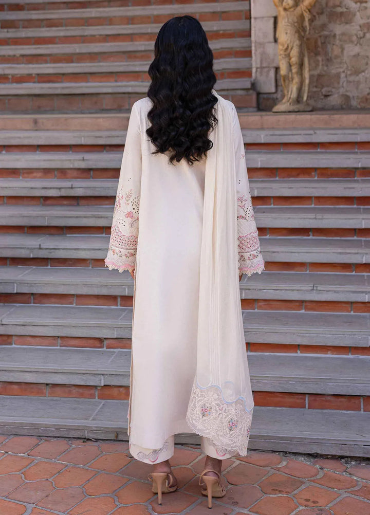 Q Line by Qalamkar Embroidered Lawn Suits Unstitched 3 Piece QLM25QL QM-02 Cheri - Summer Collection