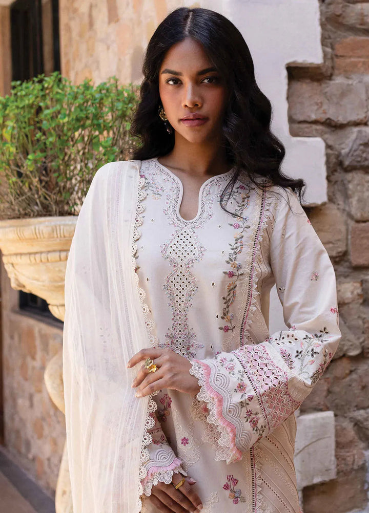 Q Line by Qalamkar Embroidered Lawn Suits Unstitched 3 Piece QLM25QL QM-02 Cheri - Summer Collection