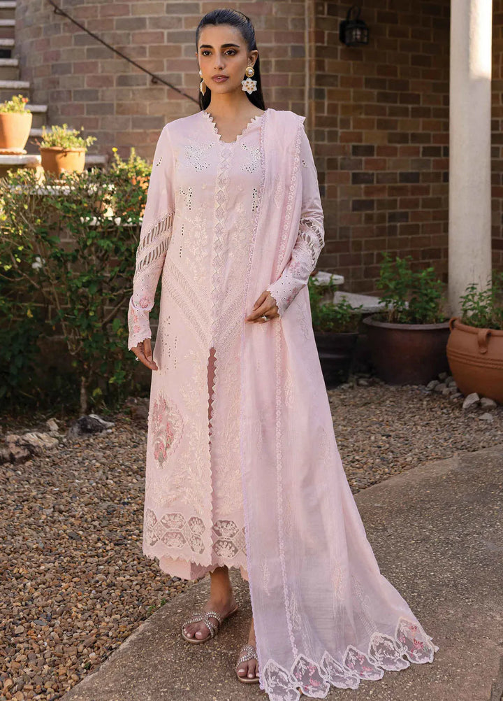 Q Line by Qalamkar Embroidered Lawn Suits Unstitched 3 Piece QLM25QL QM-03 Rune - Summer Collection