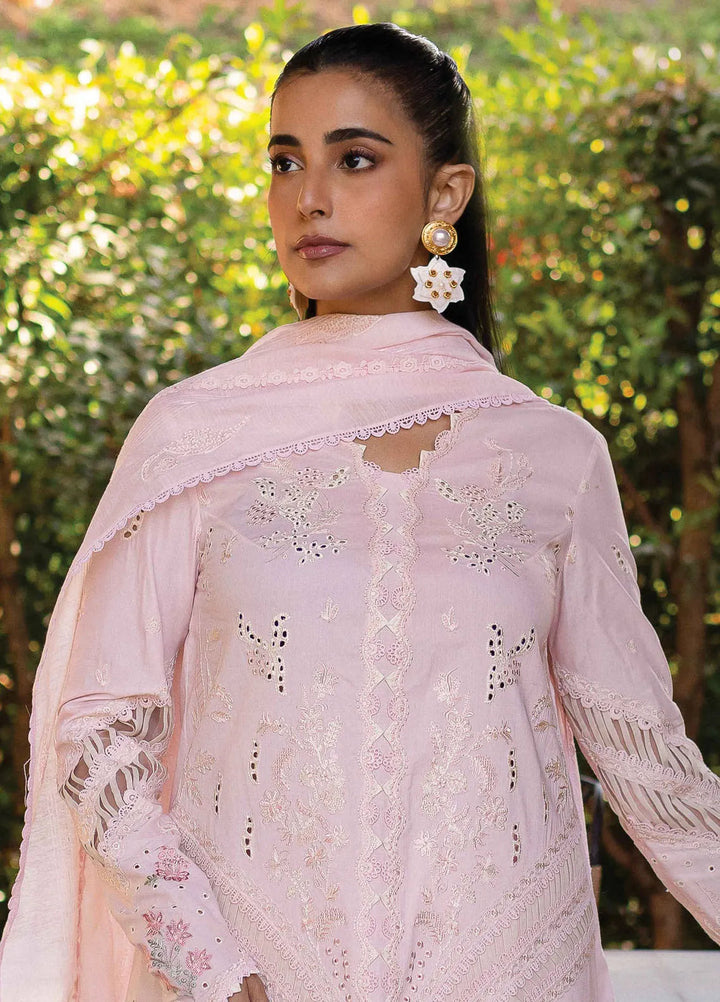 Q Line by Qalamkar Embroidered Lawn Suits Unstitched 3 Piece QLM25QL QM-03 Rune - Summer Collection