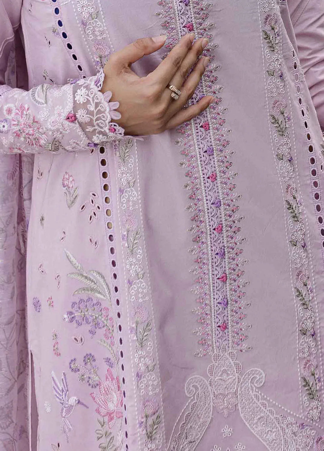 Q Line by Qalamkar Embroidered Lawn Suits Unstitched 3 Piece QLM25QL QM-05 Cecilia - Summer Collection