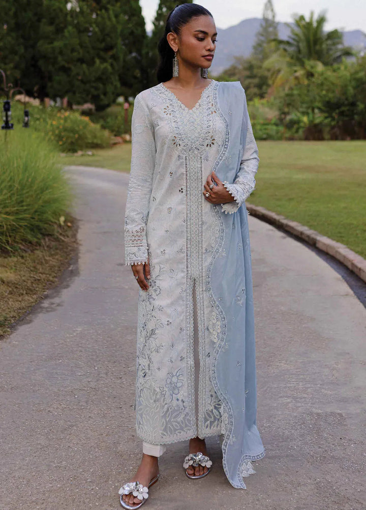 Q Line by Qalamkar Embroidered Lawn Suits Unstitched 3 Piece QLM25QL QM-07 Kian - Summer Collection