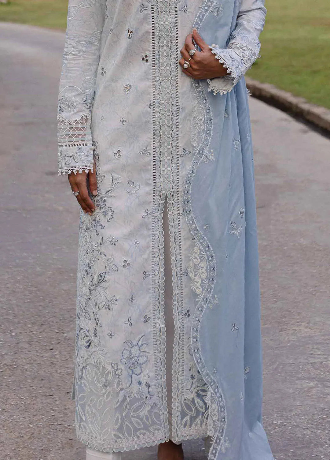 Q Line by Qalamkar Embroidered Lawn Suits Unstitched 3 Piece QLM25QL QM-07 Kian - Summer Collection