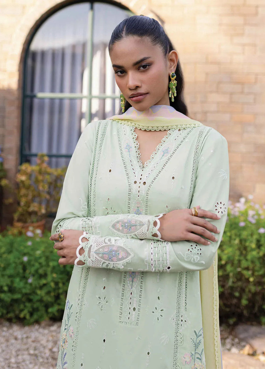 Q Line by Qalamkar Embroidered Lawn Suits Unstitched 3 Piece QLM25QL QM-08 Maia - Summer Collection