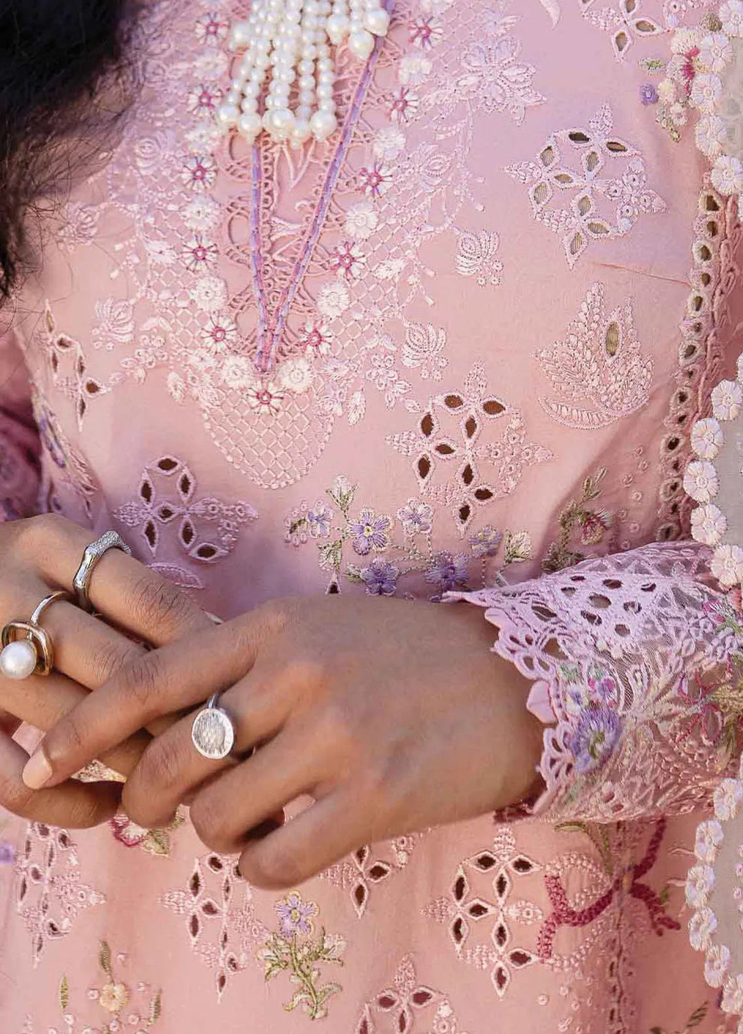 Q Line by Qalamkar Embroidered Lawn Suits Unstitched 3 Piece QLM25QL QM-09 Rosalee - Summer Collection