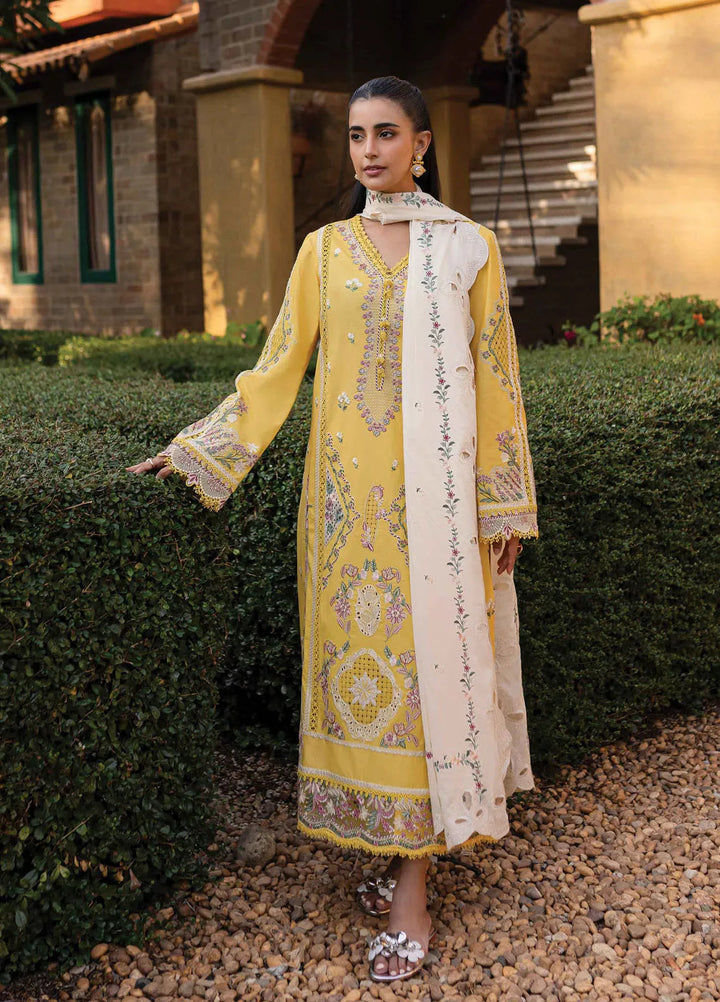 Q Line by Qalamkar Embroidered Lawn Suits Unstitched 3 Piece QLM25QL QM-10 Olena - Summer Collection