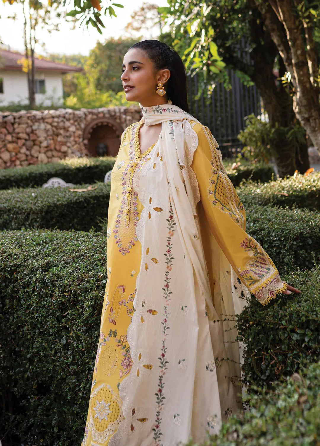 Q Line by Qalamkar Embroidered Lawn Suits Unstitched 3 Piece QLM25QL QM-10 Olena - Summer Collection