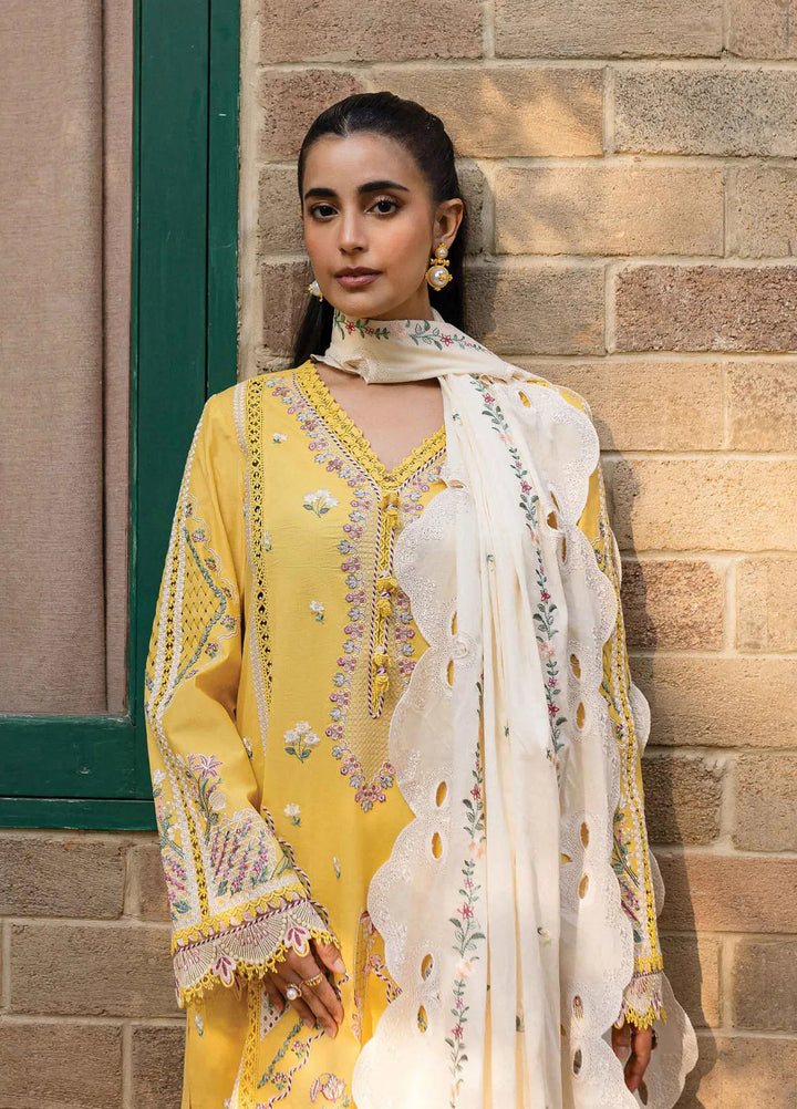 Q Line by Qalamkar Embroidered Lawn Suits Unstitched 3 Piece QLM25QL QM-10 Olena - Summer Collection
