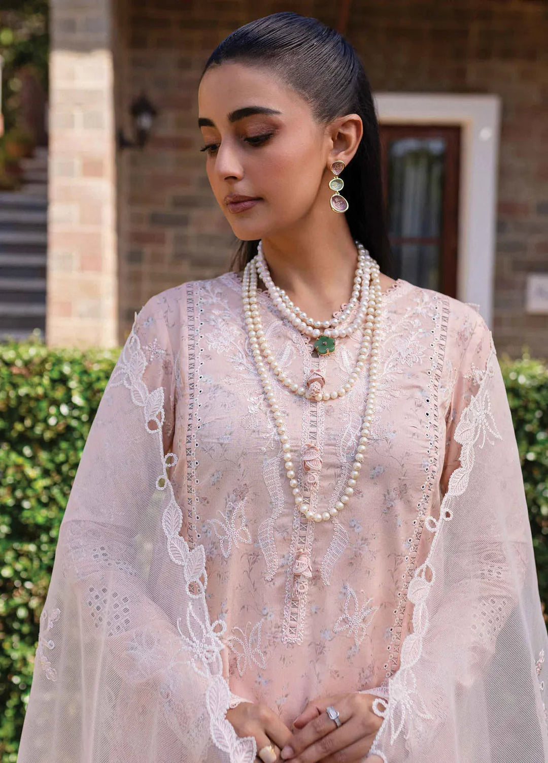 Q Line by Qalamkar Embroidered Lawn Suits Unstitched 3 Piece QLM25QL QM-12 Miso - Summer Collection