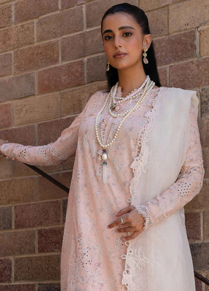 Q Line by Qalamkar Embroidered Lawn Suits Unstitched 3 Piece QLM25QL QM-12 Miso - Summer Collection