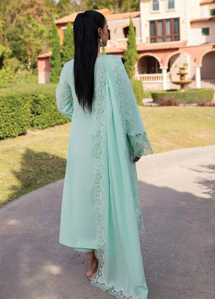 Minor Defect - Q Line by Qalamkar Embroidered Lawn Suits Unstitched 3 Piece QLM25QL QM-13 Helen - Summer Collection