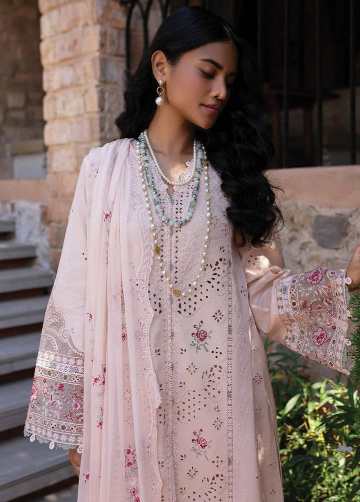 Q Line by Qalamkar Embroidered Lawn Suits Unstitched 3 Piece QLM25QL QM-14 Neha - Summer Collection