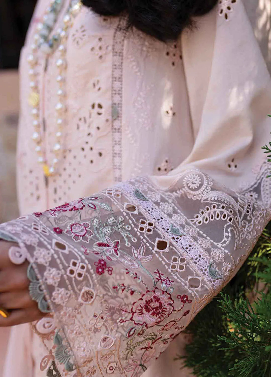 Q Line by Qalamkar Embroidered Lawn Suits Unstitched 3 Piece QLM25QL QM-14 Neha - Summer Collection