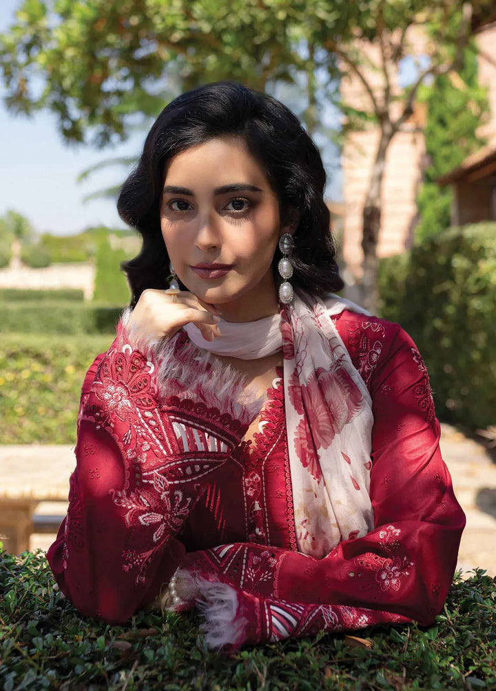 Q Line by Qalamkar Embroidered Lawn Suits Unstitched 3 Piece QLM25QL QM-15 Soha - Summer Collection