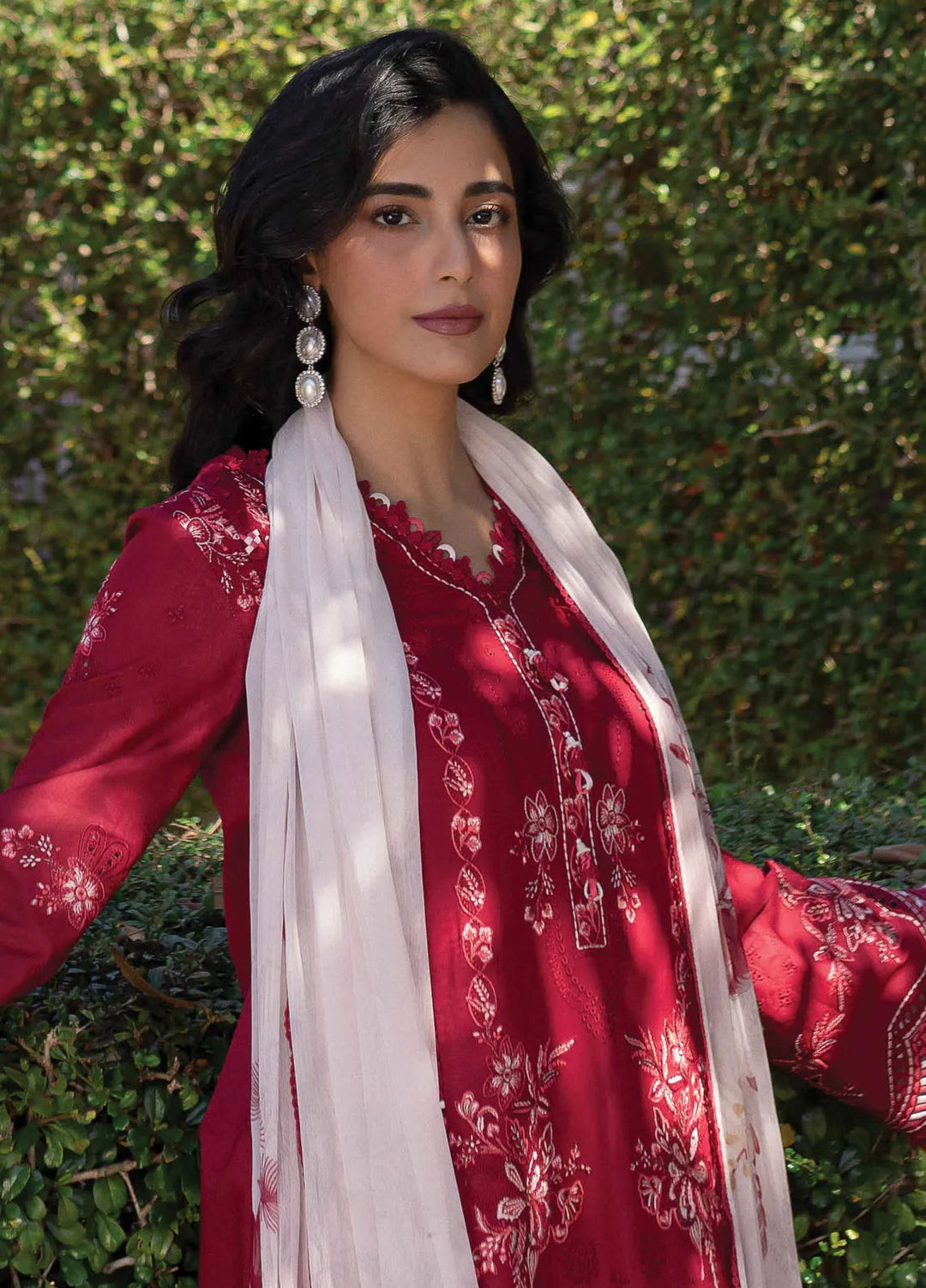 Q Line by Qalamkar Embroidered Lawn Suits Unstitched 3 Piece QLM25QL QM-15 Soha - Summer Collection