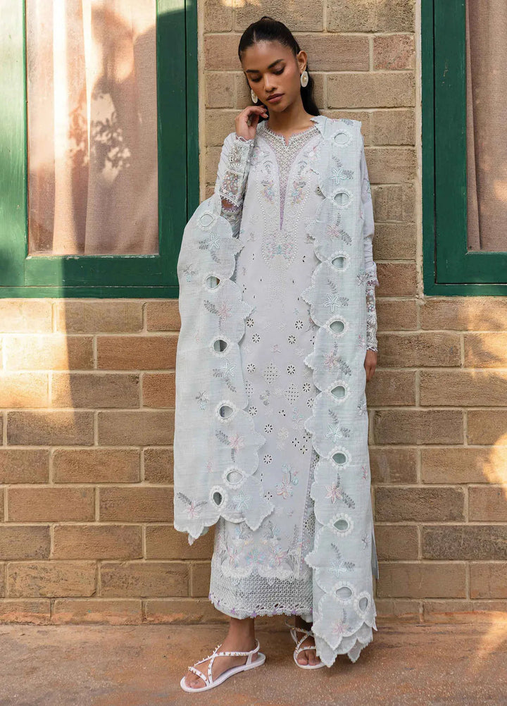 Q Line by Qalamkar Embroidered Lawn Suits Unstitched 3 Piece QLM25QL QM-16 Lune - Summer Collection