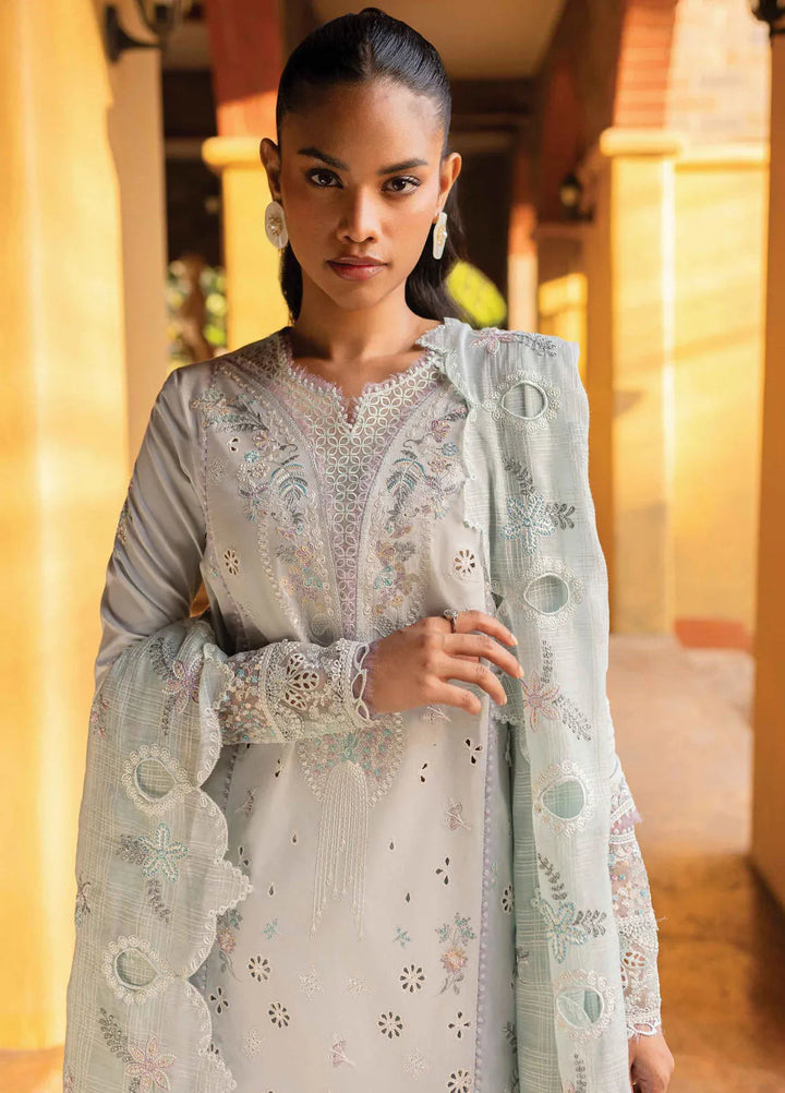 Q Line by Qalamkar Embroidered Lawn Suits Unstitched 3 Piece QLM25QL QM-16 Lune - Summer Collection