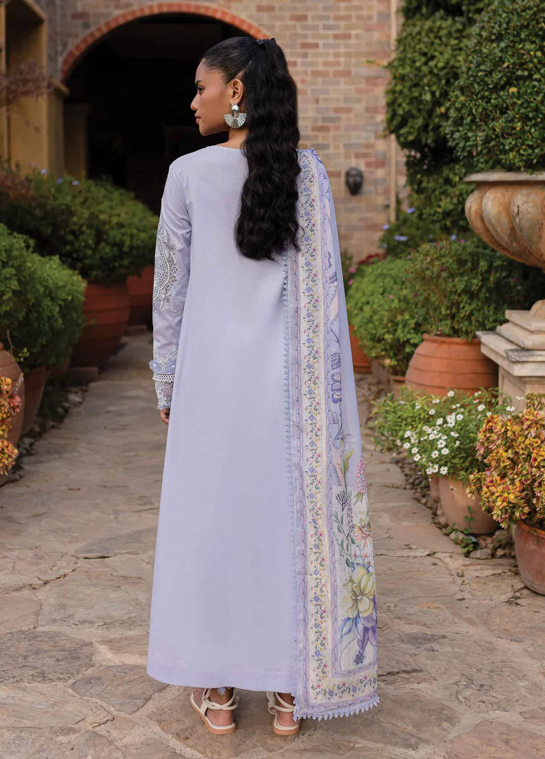 Q Line by Qalamkar Embroidered Lawn Suits Unstitched 3 Piece QLM25QL QM-17 Lyla - Summer Collection