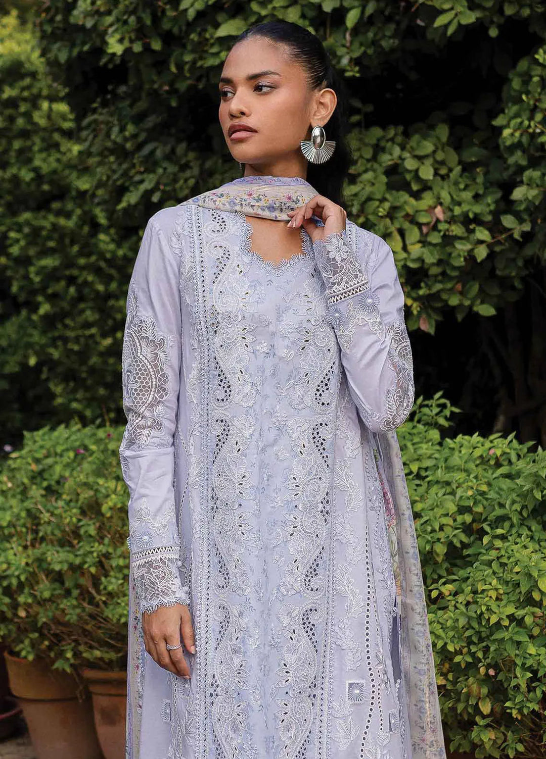 Q Line by Qalamkar Embroidered Lawn Suits Unstitched 3 Piece QLM25QL QM-17 Lyla - Summer Collection