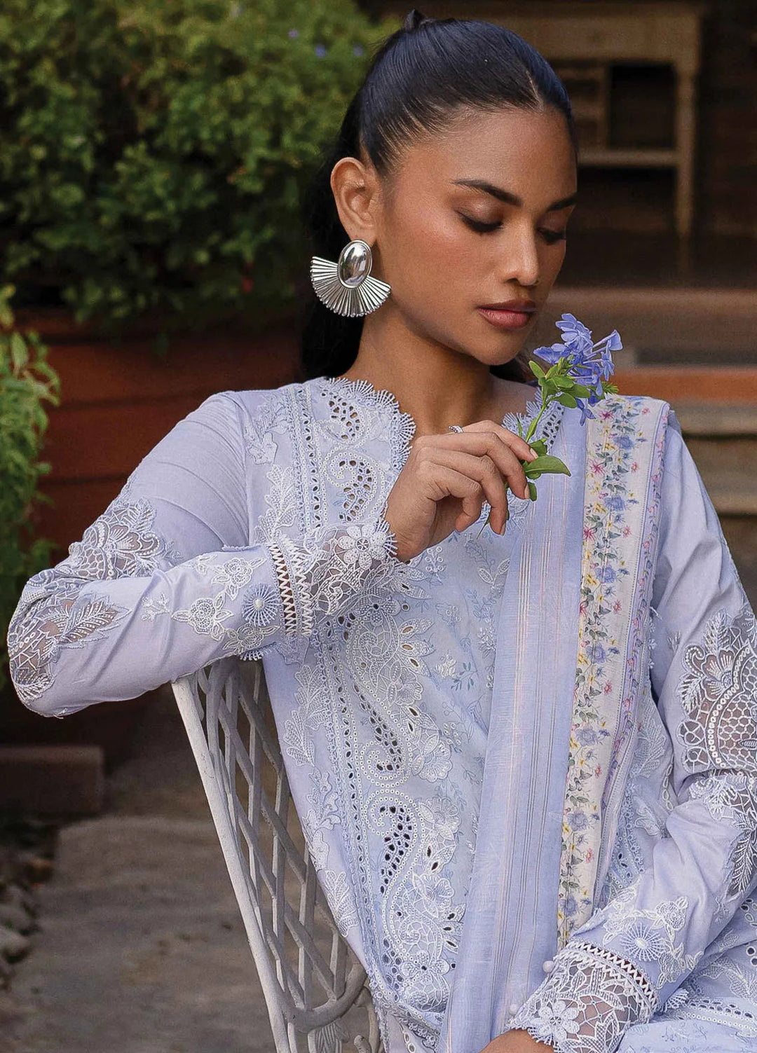 Q Line by Qalamkar Embroidered Lawn Suits Unstitched 3 Piece QLM25QL QM-17 Lyla - Summer Collection