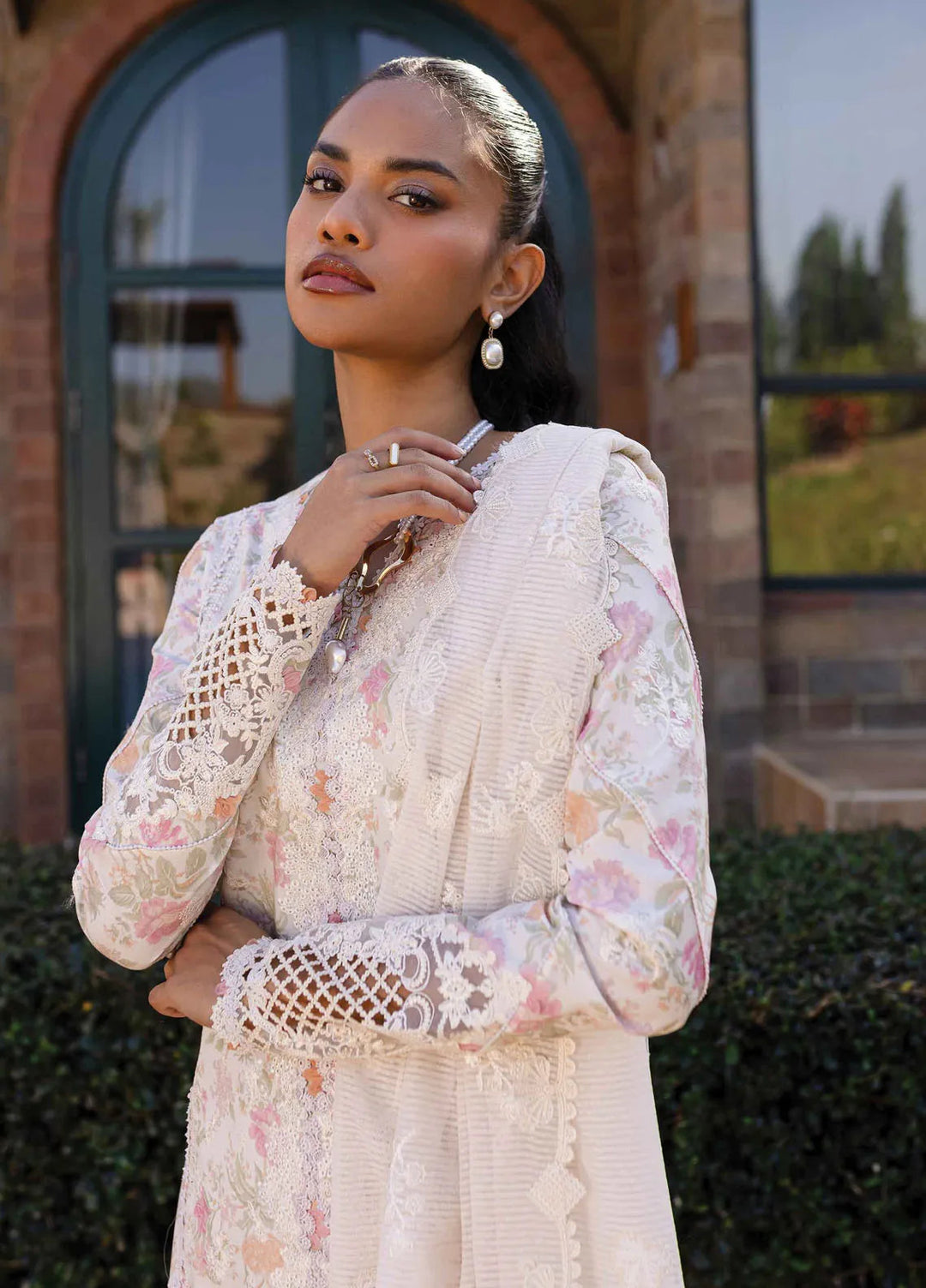 Q Line by Qalamkar Embroidered Lawn Suits Unstitched 3 Piece QLM25QL QM-18 Feeha - Summer Collection