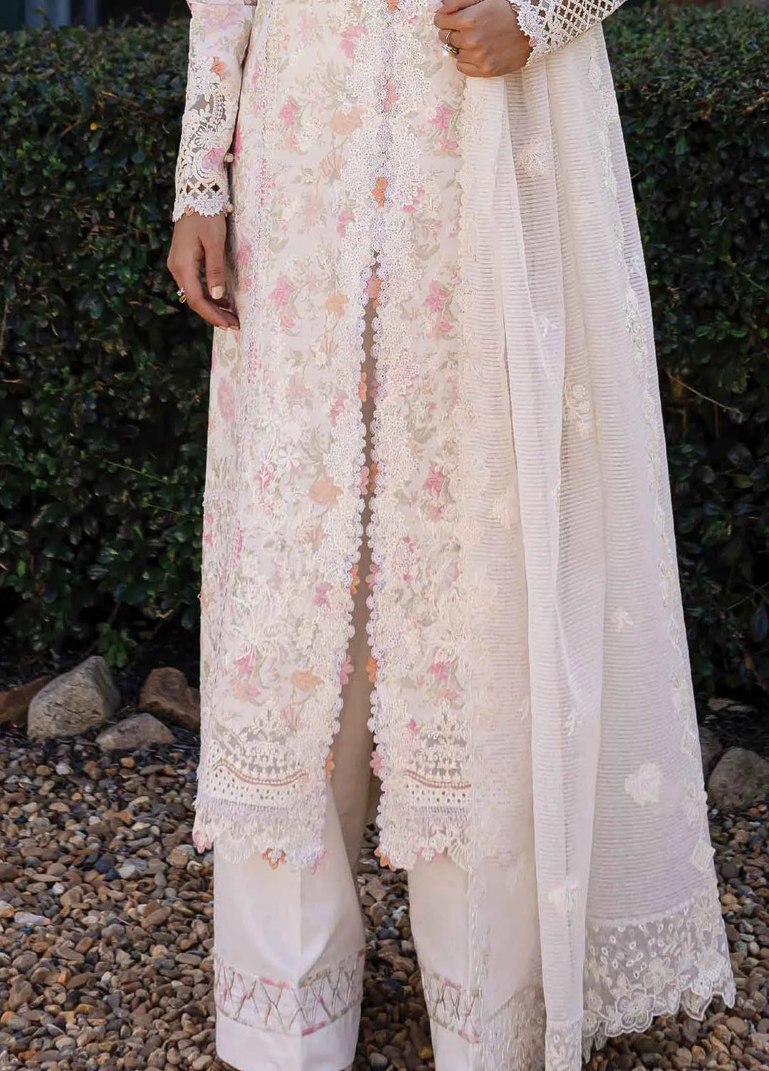 Q Line by Qalamkar Embroidered Lawn Suits Unstitched 3 Piece QLM25QL QM-18 Feeha - Summer Collection