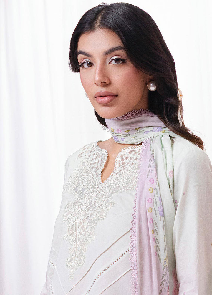 Q Prints by Qalamkar Embroidered Lawn Suits Unstitched 3 Piece QLM25QP D-01 A Ivy - Summer Collection