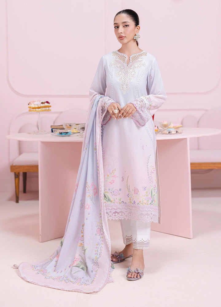 Q Prints by Qalamkar Embroidered Lawn Suits Unstitched 3 Piece QLM25QP D-01 B Blair - Summer Collection