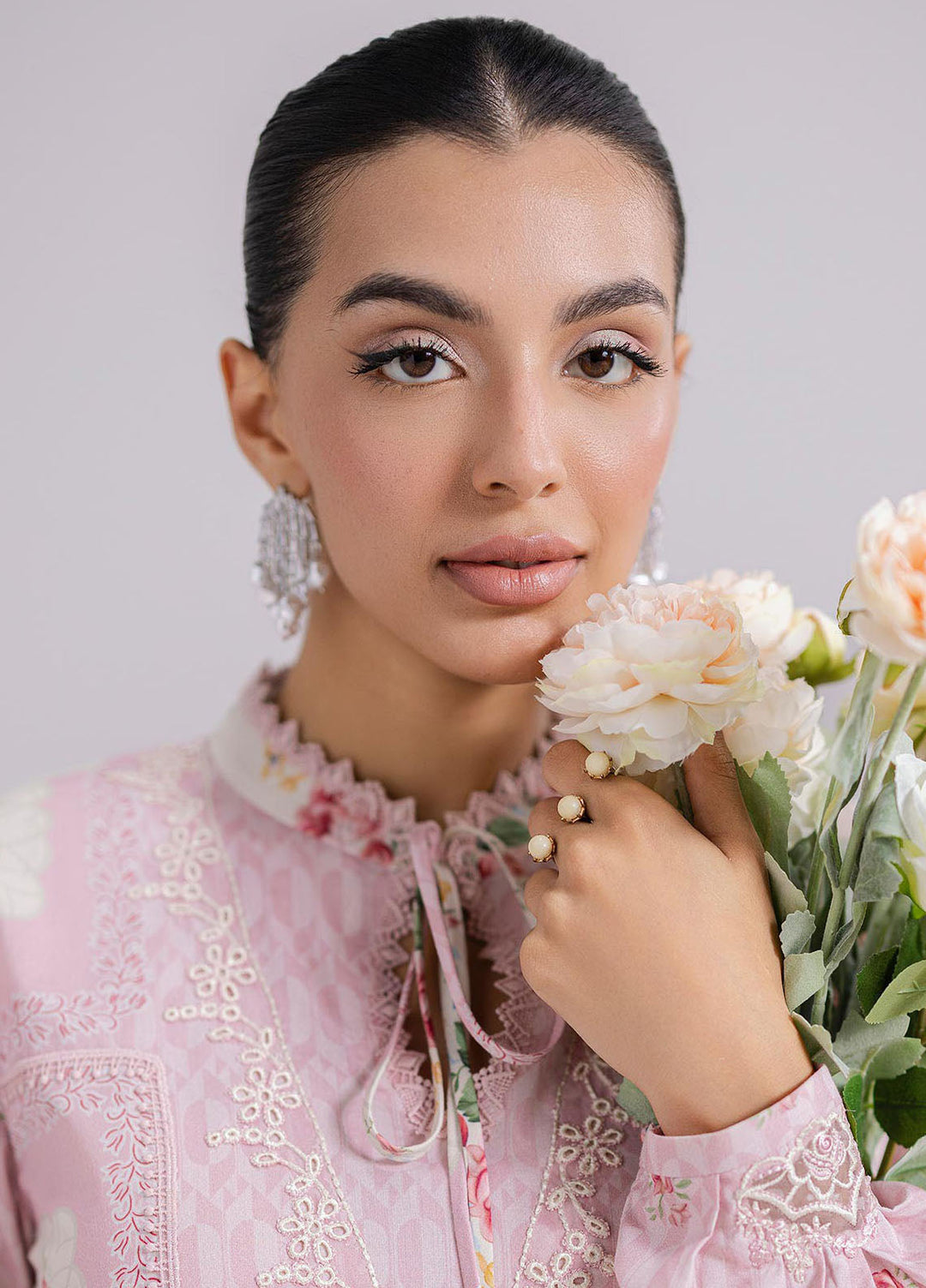 Q Prints by Qalamkar Embroidered Lawn Suits Unstitched 3 Piece QLM25QP D-02 B Kira - Summer Collection