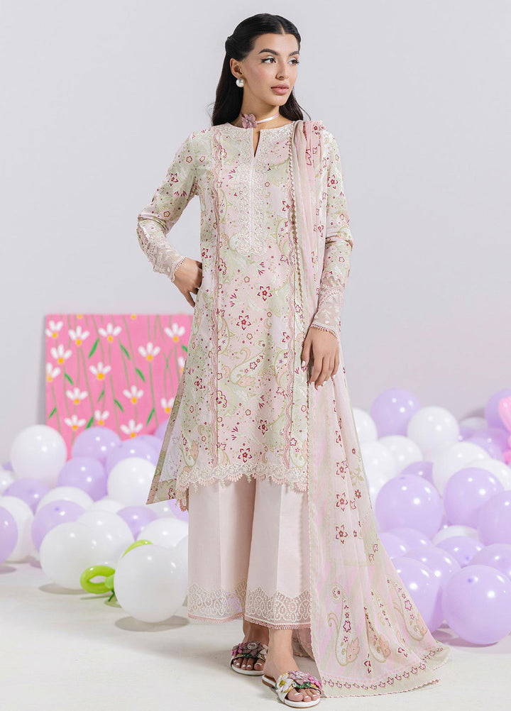 Q Prints by Qalamkar Embroidered Lawn Suits Unstitched 3 Piece QLM25QP D-03 B Mira - Summer Collection