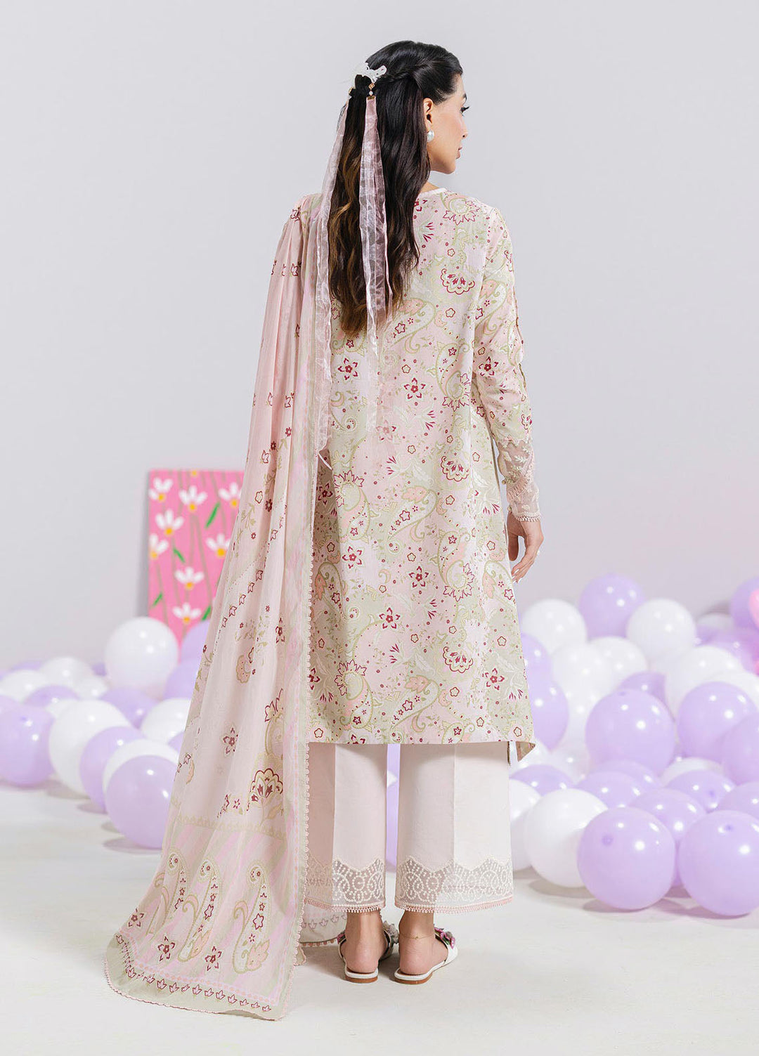 Q Prints by Qalamkar Embroidered Lawn Suits Unstitched 3 Piece QLM25QP D-03 B Mira - Summer Collection