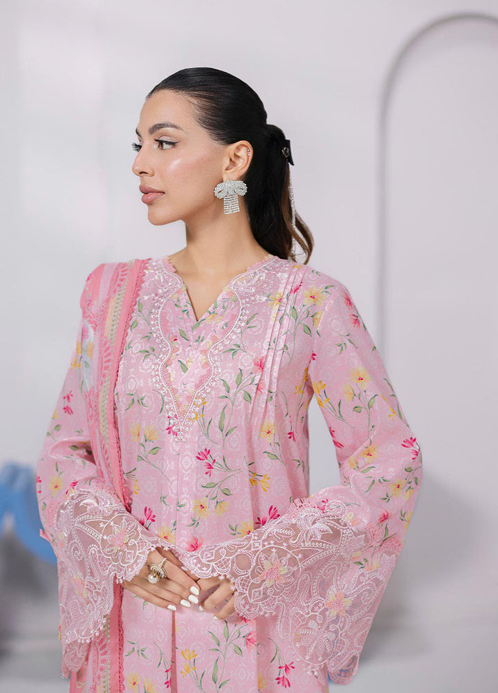 Q Prints by Qalamkar Embroidered Lawn Suits Unstitched 3 Piece QLM25QP D-04 A Vera - Summer Collection