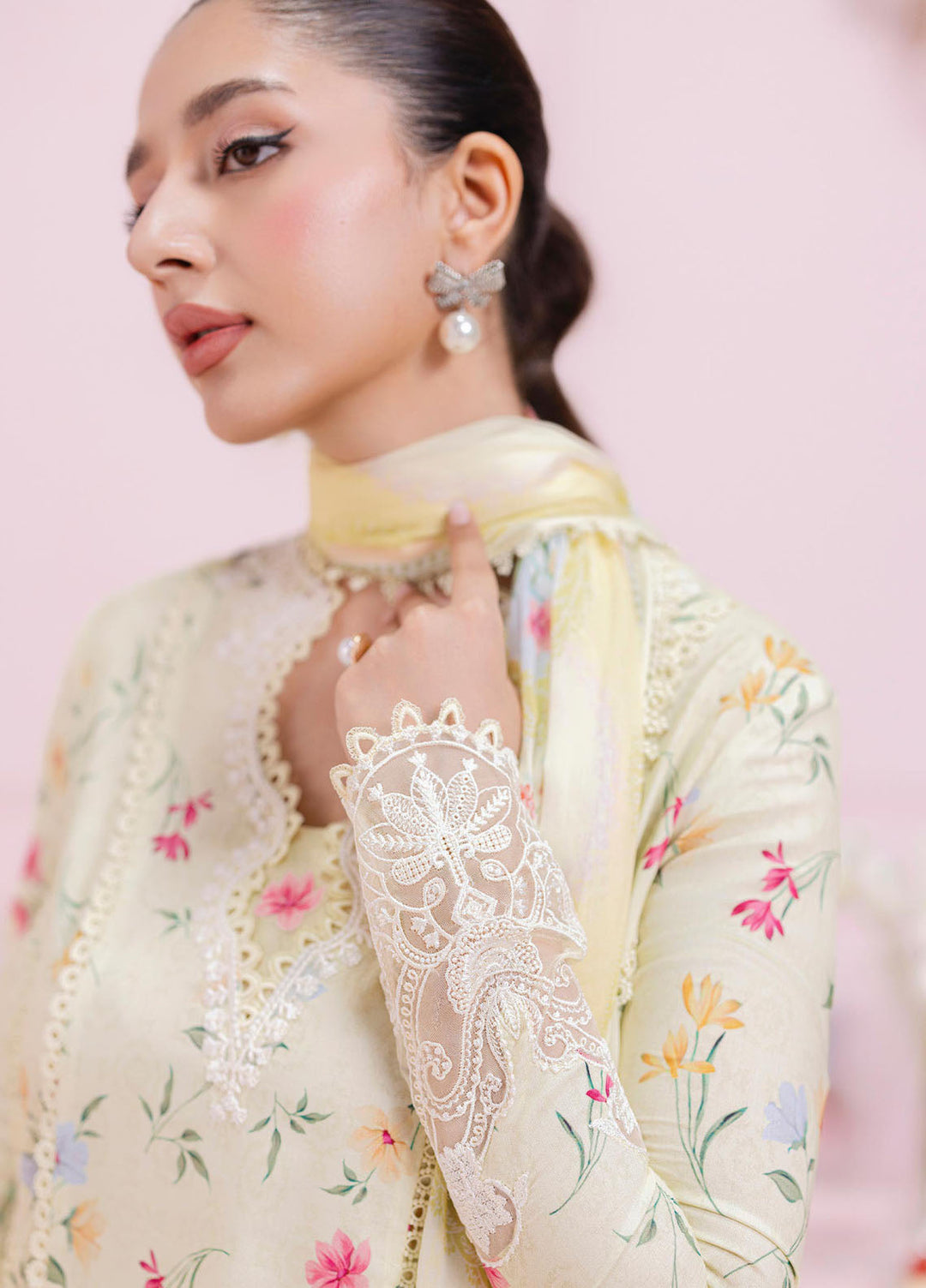 Q Prints by Qalamkar Embroidered Lawn Suits Unstitched 3 Piece QLM25QP D-04 B Laurel - Summer Collection