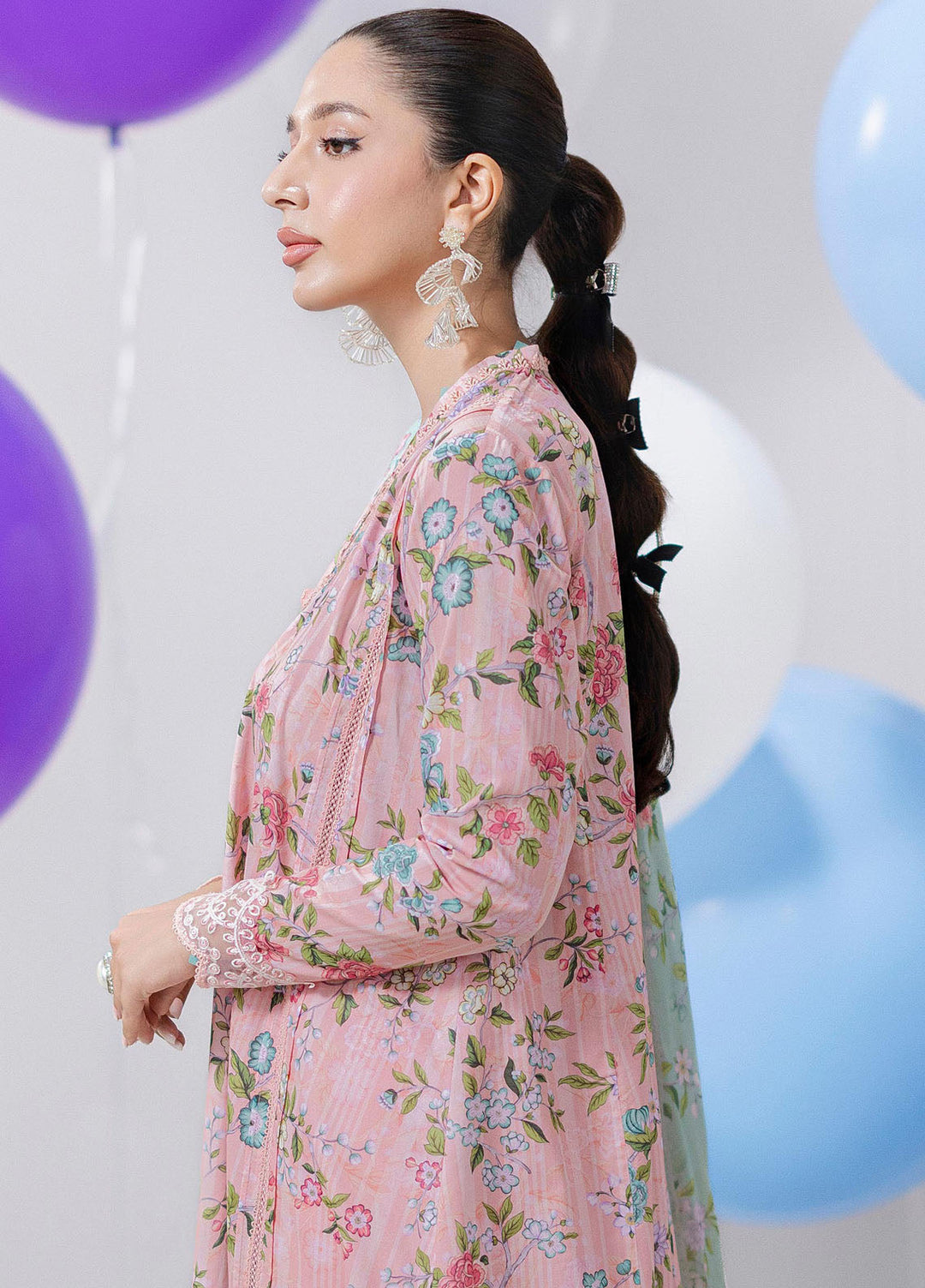 Q Prints by Qalamkar Embroidered Lawn Suits Unstitched 3 Piece QLM25QP D-05 A Zelda - Summer Collection