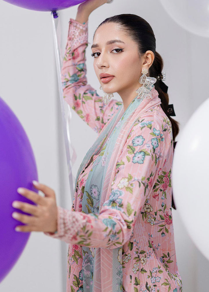 Q Prints by Qalamkar Embroidered Lawn Suits Unstitched 3 Piece QLM25QP D-05 A Zelda - Summer Collection