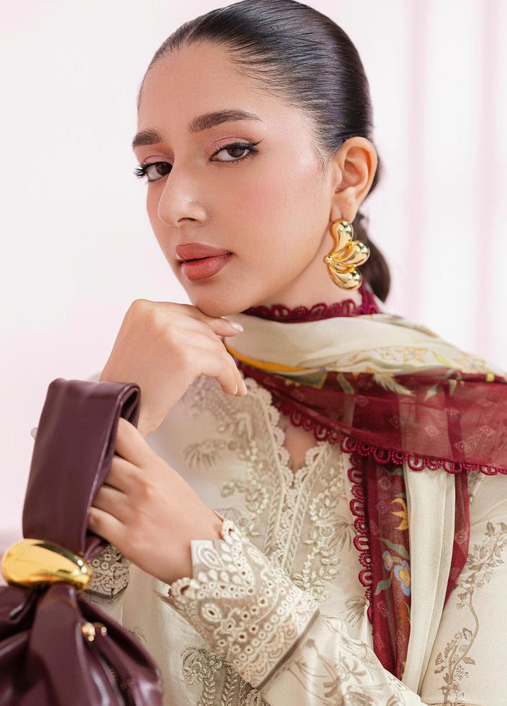 Q Prints by Qalamkar Embroidered Lawn Suits Unstitched 3 Piece QLM25QP D-06 B Talia - Summer Collection