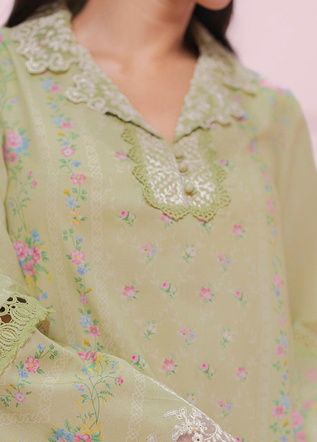 Q Prints by Qalamkar Embroidered Lawn Suits Unstitched 3 Piece QLM25QP D-07 A Xena - Summer Collection