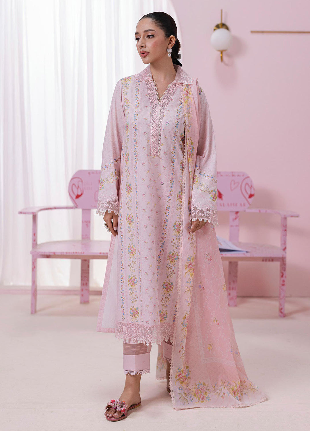 Q Prints by Qalamkar Embroidered Lawn Suits Unstitched 3 Piece QLM25QP D-07 B Eden - Summer Collection
