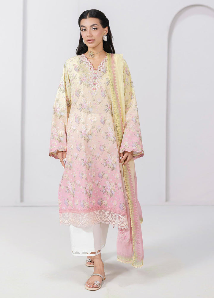 Q Prints by Qalamkar Embroidered Lawn Suits Unstitched 3 Piece QLM25QP D-08 A Sierra - Summer Collection