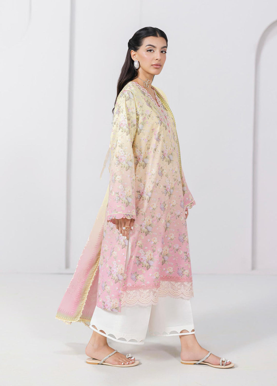 Q Prints by Qalamkar Embroidered Lawn Suits Unstitched 3 Piece QLM25QP D-08 A Sierra - Summer Collection