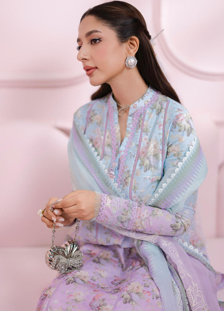 Q Prints by Qalamkar Embroidered Lawn Suits Unstitched 3 Piece QLM25QP D-08 B Vera - Summer Collection