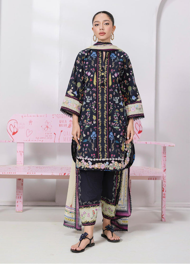 Q Prints by Qalamkar Embroidered Lawn Suits Unstitched 3 Piece QLM25QP D-09 B Paige - Summer Collection