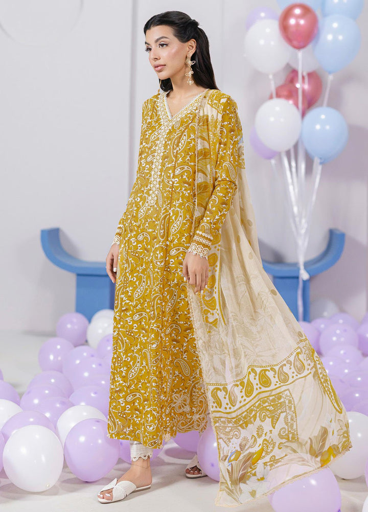 Q Prints by Qalamkar Embroidered Lawn Suits Unstitched 3 Piece QLM25QP D-10 B Adele - Summer Collection