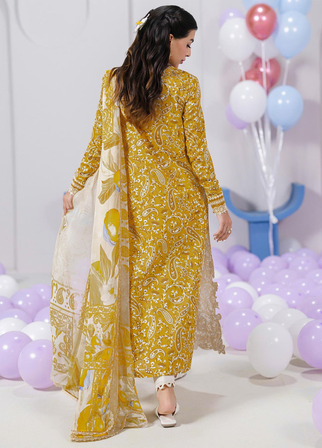 Q Prints by Qalamkar Embroidered Lawn Suits Unstitched 3 Piece QLM25QP D-10 B Adele - Summer Collection